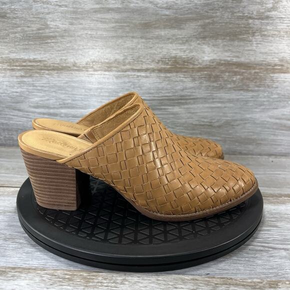 Madewell Women's The Harper Woven Leather Mules Size 9.5 - Picture 3 of 9
